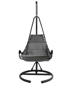 POLTRONA DONDOLO DA ESTERNO SOSPESA EUROGARDEN IN METALLO ANTRACITE 90/80X102X195 CM